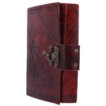 Pentagram Leather Emboss Journal+Lock(SIW) Journals - Plain Paper