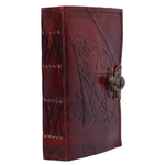 Pentagram Leather Emboss Journal+Lock(SIW) Journals - Plain Paper