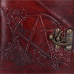 Pentagram Leather Emboss Journal+Lock(SIW) Journals - Plain Paper