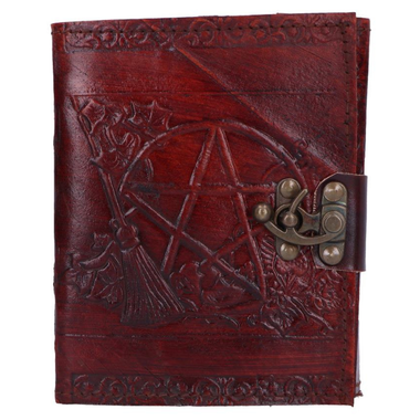 Pentagram Leather Emboss Journal+Lock(SIW) Journals - Plain Paper