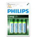 Philips AA Batteries Zinc 4pc