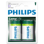 Philips D Battery 2pc Zinc