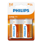 Philips D Battery 2pc Zinc