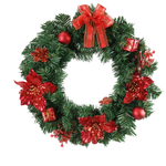 Pine Poinsettia Wreath 40cm