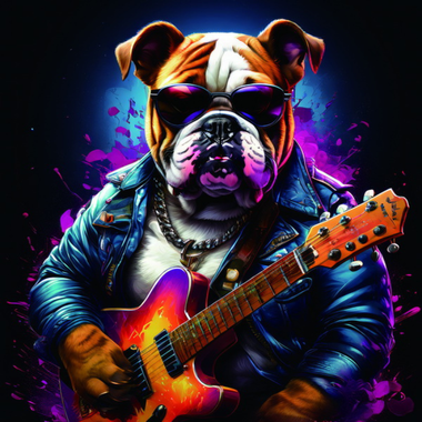 Pop Art Bulldog