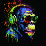 Pop Art Chimpanzee