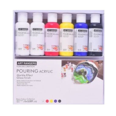 Pouring Acrylic Set 6x100ml Regular Colours