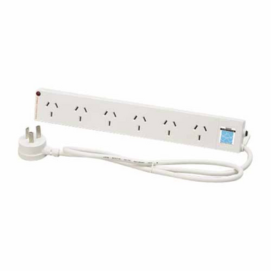 Power Board 6 Outlet with Surge Protector