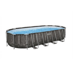Power Steel 7.32m x 3.66m x 1.32m Oval Pool Set