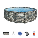 Power Steel Designer Swimming Pool - 5.49 x 1.32m