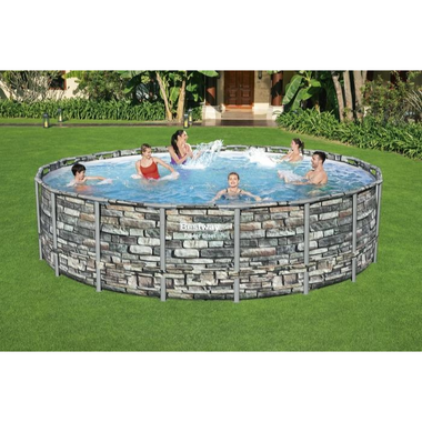 Power Steel Designer Swimming Pool - 5.49 x 1.32m