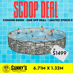 Power Steel Designer Swimming Pool - 6.71m x 1.32m