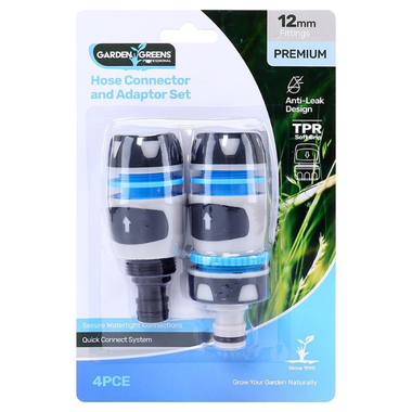 Premium Hose Connector & Adapter Set 4pc