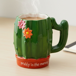 Prickly in the Morning Cactus Mug 18oz