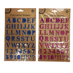 Puffy Letter Stickers 48pc