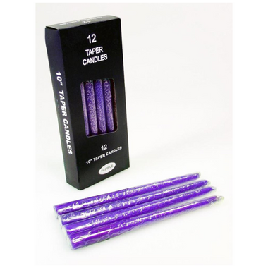 Purple Taper Candle