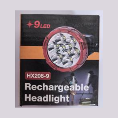 Rechargeable LED Headlight 9LED