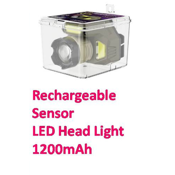 Rechargeable Sensor LED Head Light – Sunny's Variety Stores
