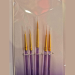 Reno - Small Round Synthetic Paint Brush 5pc Set