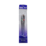 Reno Art - Two Coloured Taklon Paint Brush 4pc Set