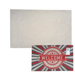Retro Eco Coir Mat - Welcome Red 80 x 50cm