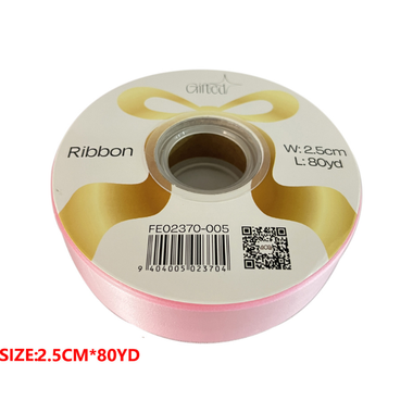 Ribbon Light Pink 2.5cm X 80yd