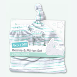 Rocco & Tolly 2pk Infant Beanie & Mittens Set
