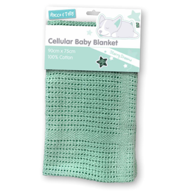 Rocco & Tolly Cotton Cellular Baby Blanket