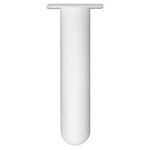 Rod Holder Flush Straight White