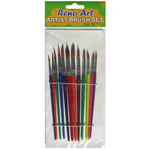 Round Watercolours Brush Set 12pcs