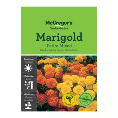 Seeds M2540 Marigold - Petite Mixed