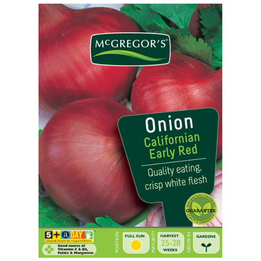 Seeds M6520 Onion - California Early Red