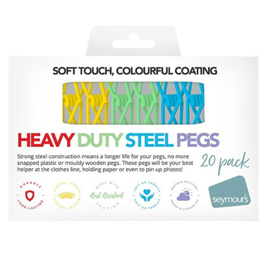 Seymours PVC Coated Steel Pegs 20pk