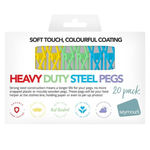 Seymours PVC Coated Steel Pegs 20pk