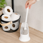 Seymours Round Silicone Toilet Brush with Holder