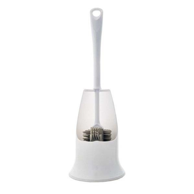 Seymours Round Silicone Toilet Brush with Holder