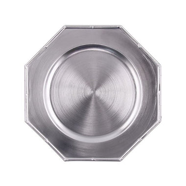 Silver Bamboo Trim Plate 33cm