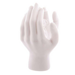Sleeping Cherub in Hands with LED