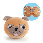 Smooshos Pals Travel Pug Mask and Pillow