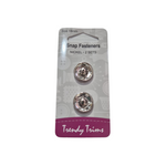 Snap Fastener 2 x 18mm Nickel