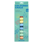 Snazzee Jumbo Chalk 12pk Coloured