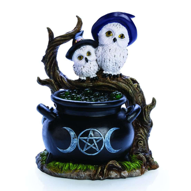 Snowy Owl Cauldron LED Light