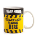 Social Distancing Warning Mug