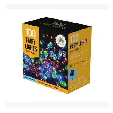 Solar LED Fairy Lights 100 Multi