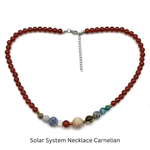 Solar System Necklace Carnelian