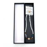 Solar System Necklace Grey Picasso Jasper