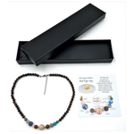 Solar System Necklace Red Tiger Eye