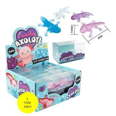 Squeeze Axolotl Transparent 45 x 80mm