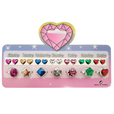 Stick on Earrings with Glitter