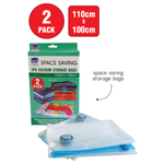 Storage Bags Vacuum 110cm x 100cm 2pk